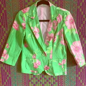 Blazer Pink and Green
